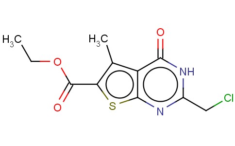 ETHYL 2-(CHLOROMETHYL)-5-METHYL-4-OXO-3,4-DIHYDROTHIENO[2,3-D]PYRIMIDINE-6-CARBOXYLATE